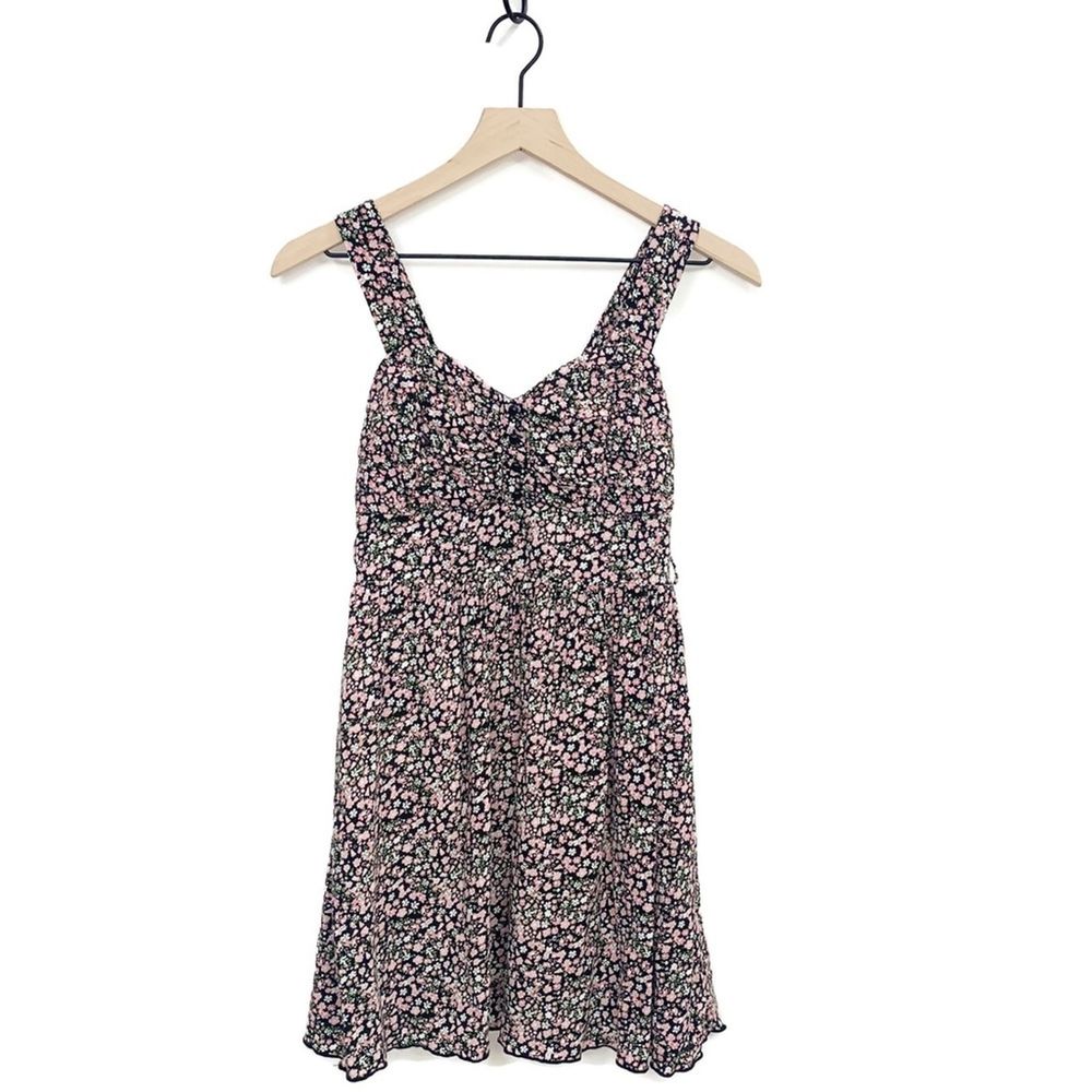 Black w Floral Pattern Dress Sz 5